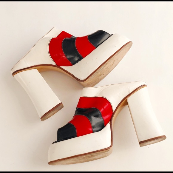 Shoes - Vintage Disco Platforms Size 6.5